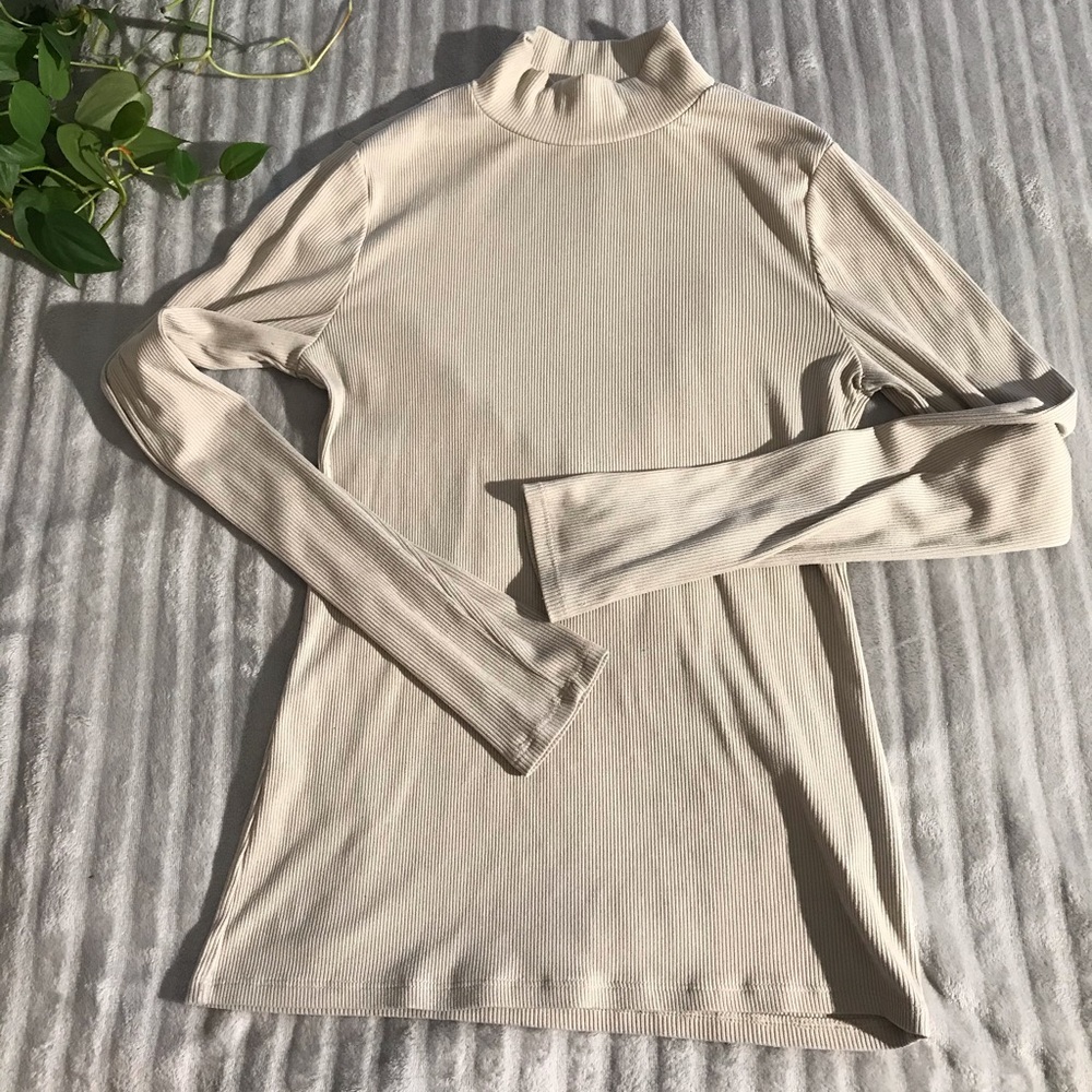 Cream turtle neck